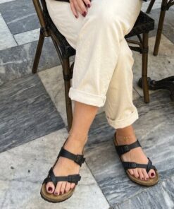 Birkenstock Mayari zwart Birko-Flor