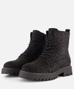 Alternative view of Cellini Leopard Veterboots zwart Suede