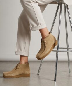 Clarks Wallabee Evo Veterboots beige Suede