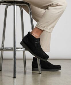 Clarks Wallabee Evo Veterboots zwart Suede