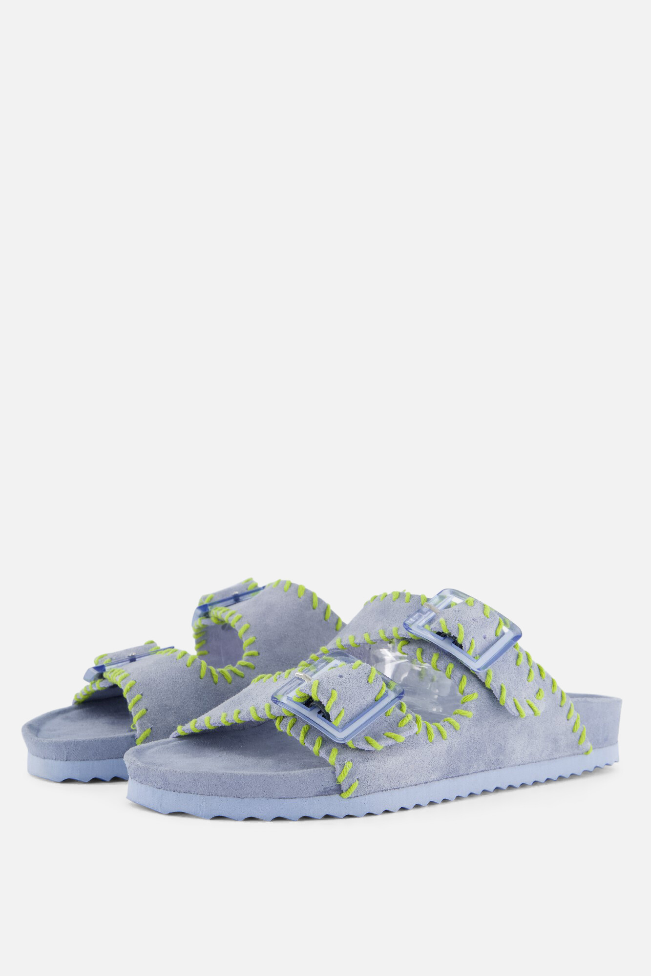 Colors of California Sandalen blauw Suede