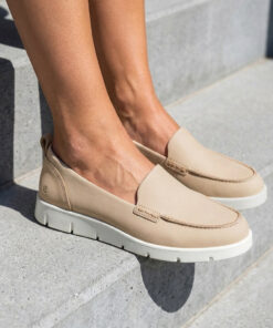 Ecco Bella Summer Instappers beige Nubuck
