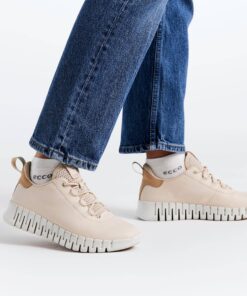 Ecco Gruuv Sneakers beige Leer