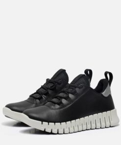 Ecco Gruuv W Sneakers zwart Leer