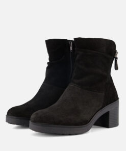 Alternative view of Feyn Enkellaarsjes zwart Suede