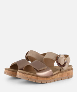 Alternative view of Feyn Sandalen beige Leer