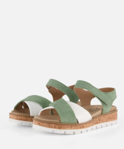 Alternative view of Feyn Sandalen groen Leer