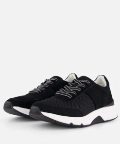 Gabor Rollingsoft Sneakers zwart Imitatieleer