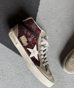 Golden Goose sneakers Midstar GWF00122.F002626.81553 dark red/taupe/white/black