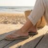 Ilse Jacobsen Slippers goud Rubber