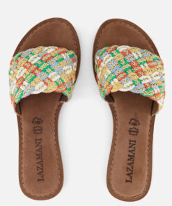 Alternative view of Lazamani Raffia Slippers wit Synthetisch