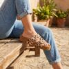 Lazamani Slippers Leopard bruin Synthetisch