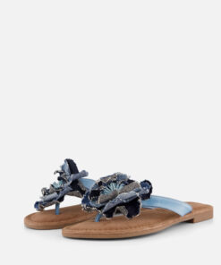 Lazamani Slippers blauw Synthetisch