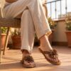 Lazamani Slippers cognac Suede
