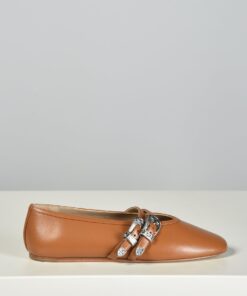 Le Monde Beryl ballerinas Claudia BCS-LEA-CAM camel