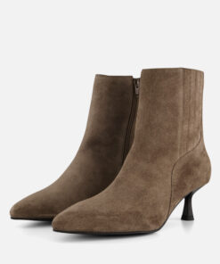 Alternative view of Linea Zeta Enkellaarsjes taupe Suede