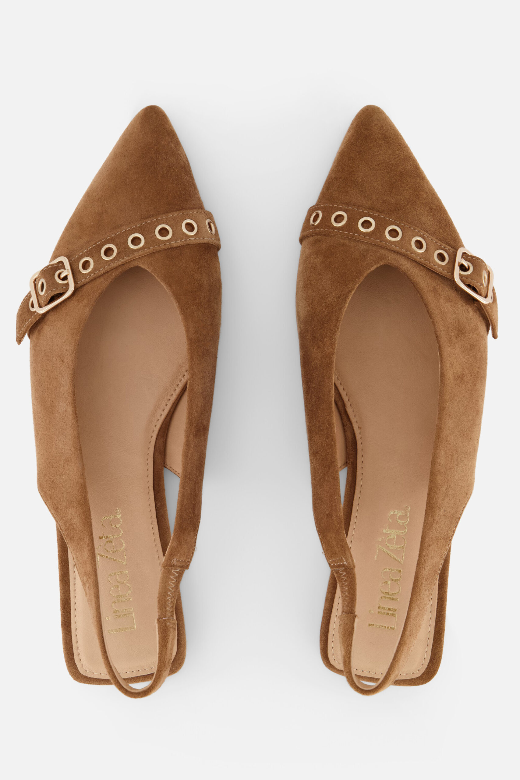 Linea Zeta Slingbacks bruin Suede - Image 2