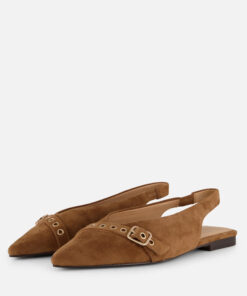 Linea Zeta Slingbacks bruin Suede