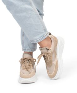 PS Poelman Jana Sneakers beige Leer