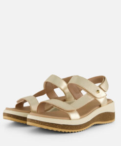 Alternative view of Panama Jack Alana Shine Sandalen goud Leer