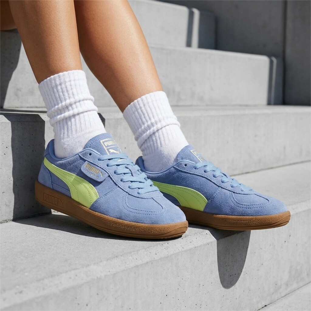 Puma Palermo Sneakers blauw Suède
