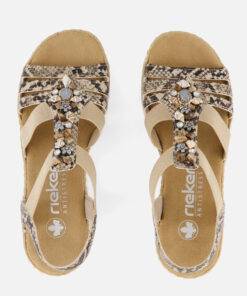 Alternative view of Rieker Sandalen E 1/2 Leest Sandalen beige