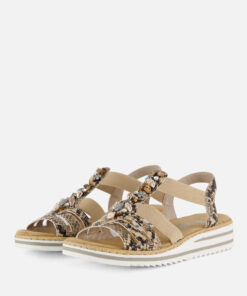 Rieker Sandalen E 1/2 Leest Sandalen beige