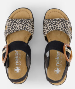 Alternative view of Rieker Sandalen F1/2 Leest zwart Synthetisch