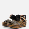 Rieker Sandalen F1/2 Leest zwart Synthetisch