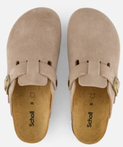 Alternative view of Scholl Fae Clog Slippers beige Suede