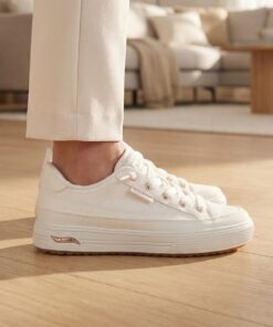 Skechers Arch Fit Sneakers wit Textiel