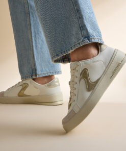 Skechers Hiland Wedge Sneakers beige Synthetisch