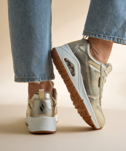 Skechers Uno Metallixs Sneakers goud Synthetisch