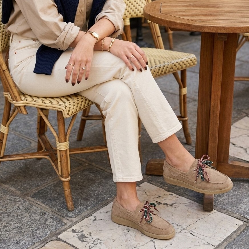 Tamaris Bootschoenen beige Suède