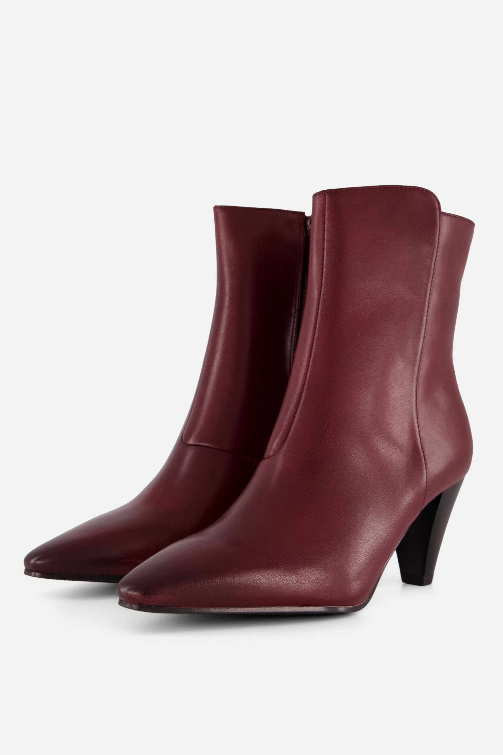Tamaris Enkellaarsjes bordeaux Leer