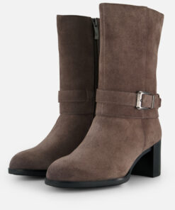 Tamaris Enkellaarsjes taupe Suede