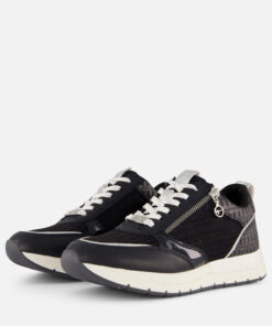 Tamaris Essential Sneakers beige Textiel