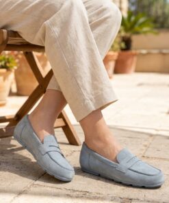 Tamaris Instappers blauw Leer