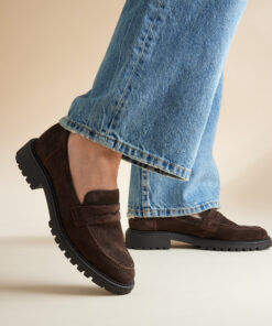 Tamaris Instappers bruin Suede