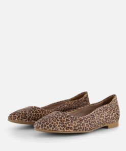 Alternative view of Tamaris Leopard Ballerina's bruin Leer