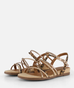 Tamaris Leopard Sandalen beige Textiel