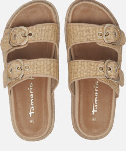 Alternative view of Tamaris Raffia Slippers beige Textiel
