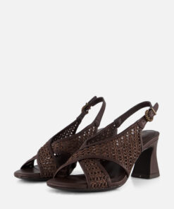Alternative view of Tamaris Sandalen Met Hak bruin Raffia