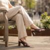 Tamaris Sandalen Met Hak bruin Raffia