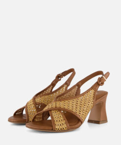 Alternative view of Tamaris Sandalen Met Hak cognac Raffia