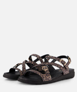 Alternative view of Tamaris Sandalen bruin Panterprint Suède