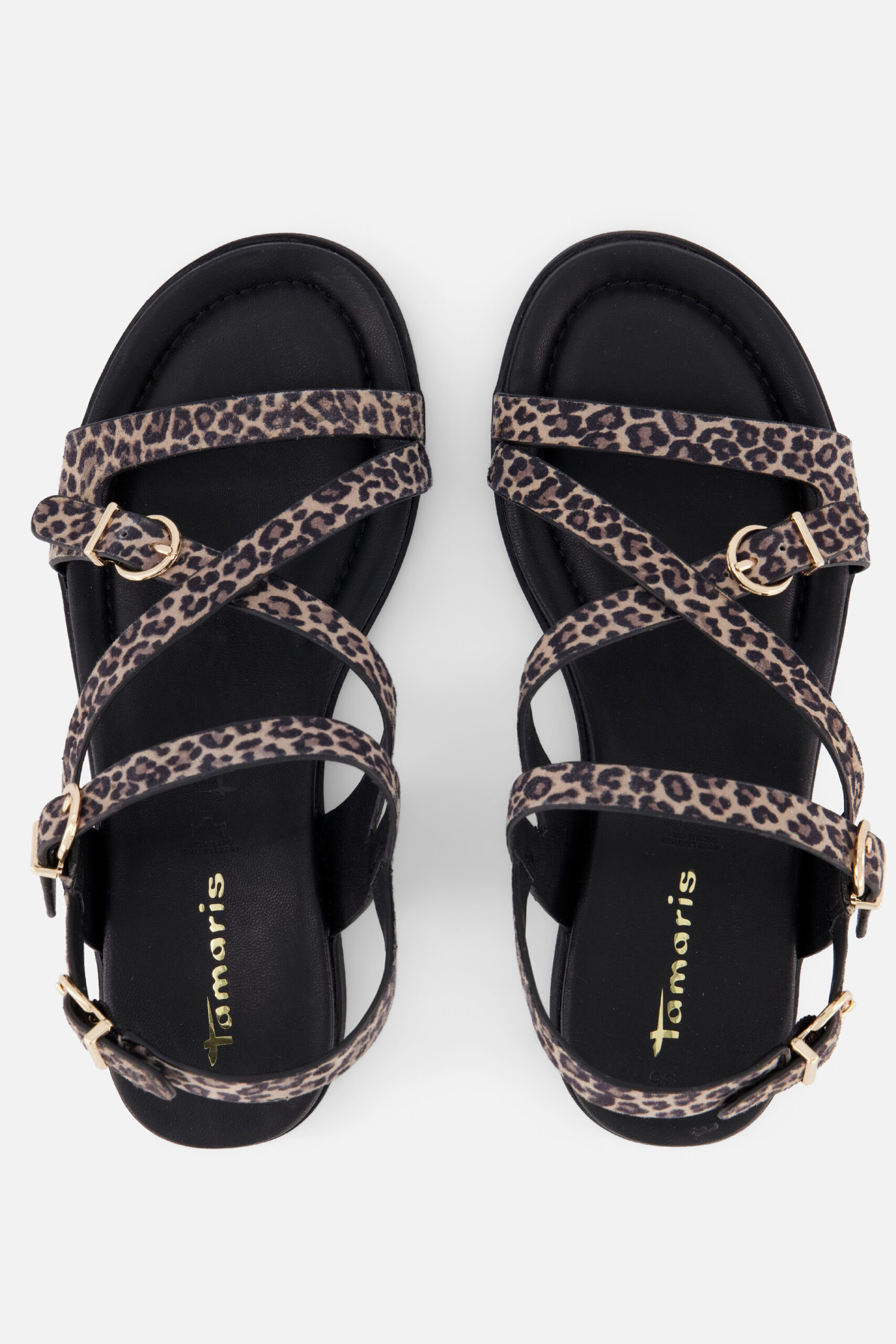 Tamaris Sandalen bruin Panterprint Suède - Image 3