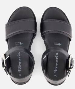 Alternative view of Tamaris Sandalen met hak zwart Leer