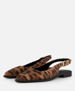 Tamaris Slingbacks bruin Panterprint Leer