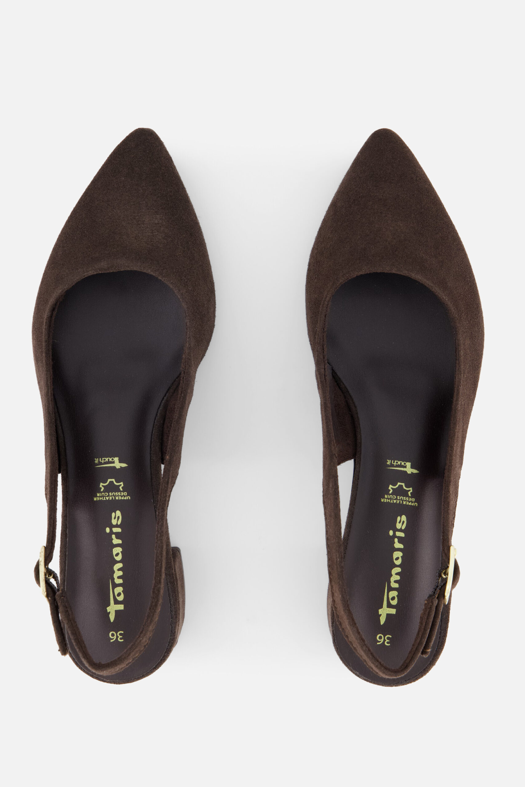 Tamaris Slingbacks bruin Suède - Image 3